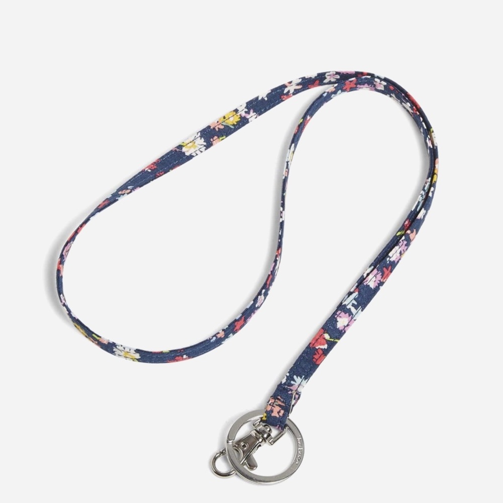 Vera Bradley NWT Lanyard Signature Cotton Scattered Wildflower Print